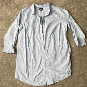 Lands End NWT Button Down Chambray Dress